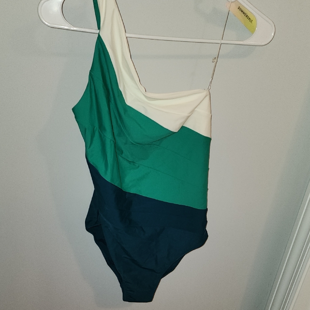 Summersalt One-Shoulder Colorblock Swimsuit